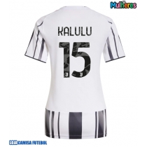 Camisa de Futebol Juventus Pierre Kalulu #15 Equipamento Principal Mulheres 2025-26 Manga Curta